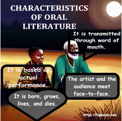Characteristics of oral literature-1
